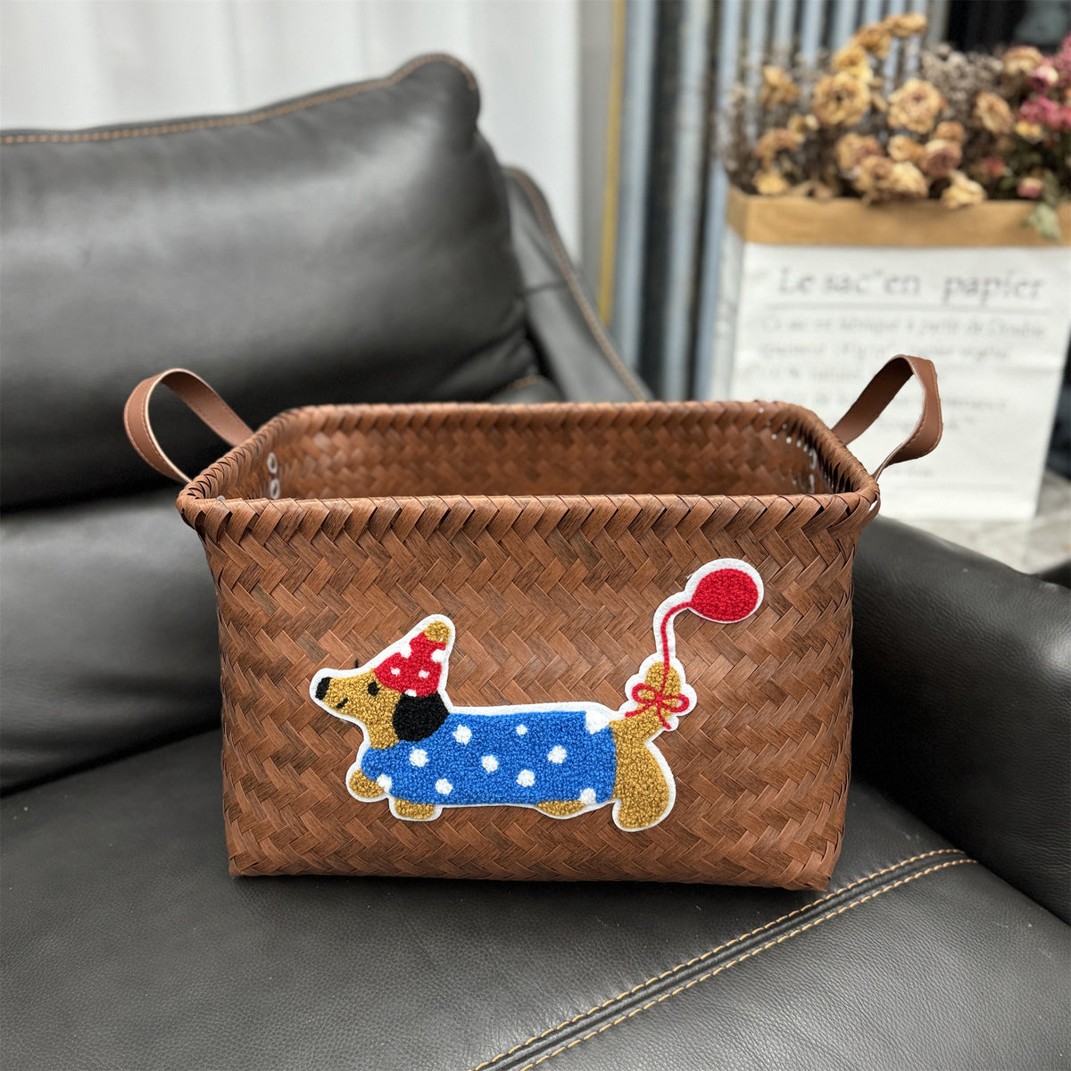Woven storage basket Acalora