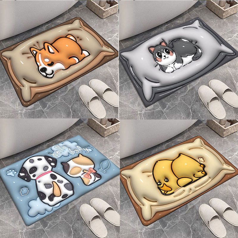 Soft Paw Print Bath Mat Kalsten