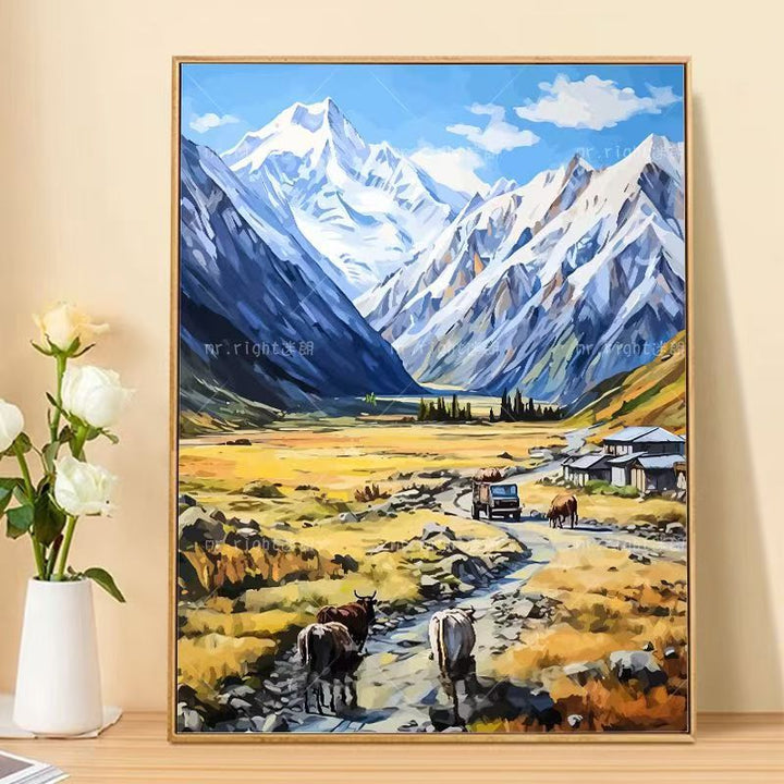 Mountain Landscape Canvas Art Print Kalsten