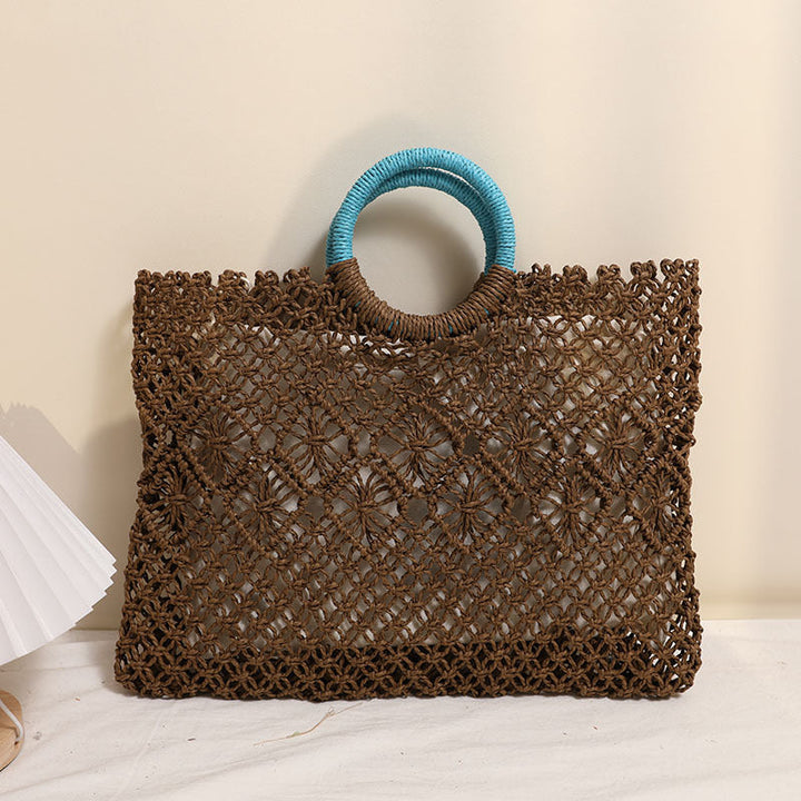 Elegant and Handmade Macrame Basket Bag Kalsten