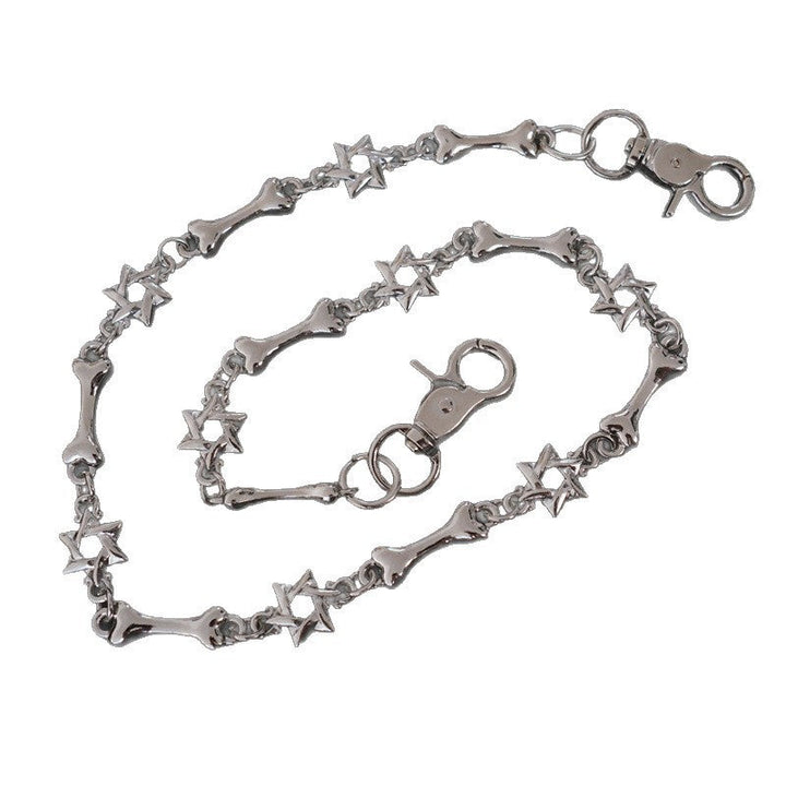 Elegant necklace with cross and bone pendants Kalsten