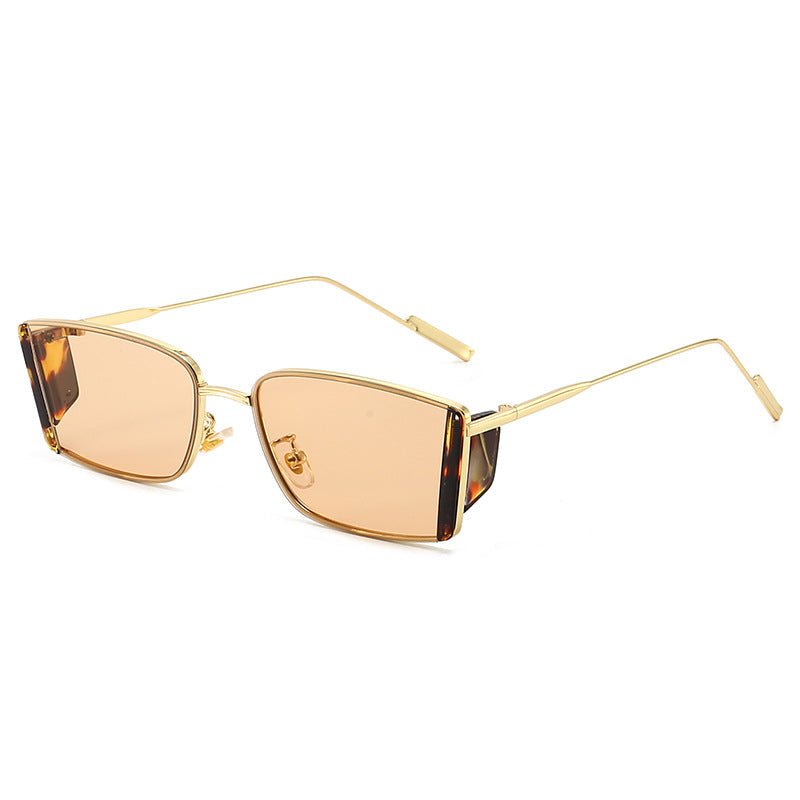Ladies elegant square sunglasses with fine metal frame Kalsten