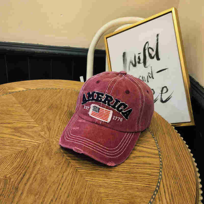 Unisex Vintage-Inspired Distressed Baseball Cap Kalsten