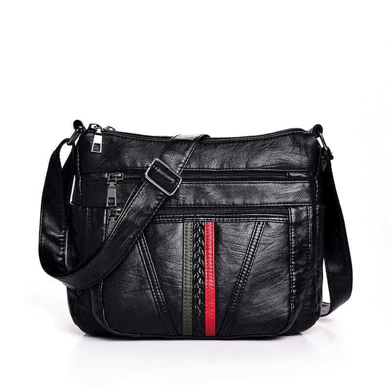 Shoulder bag made of high-quality artificial leather with various compartments Kalsten