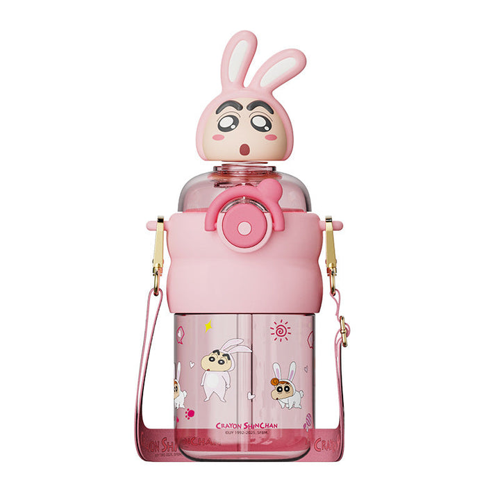 Ladies drinking bottle with interactive character lid Kalsten