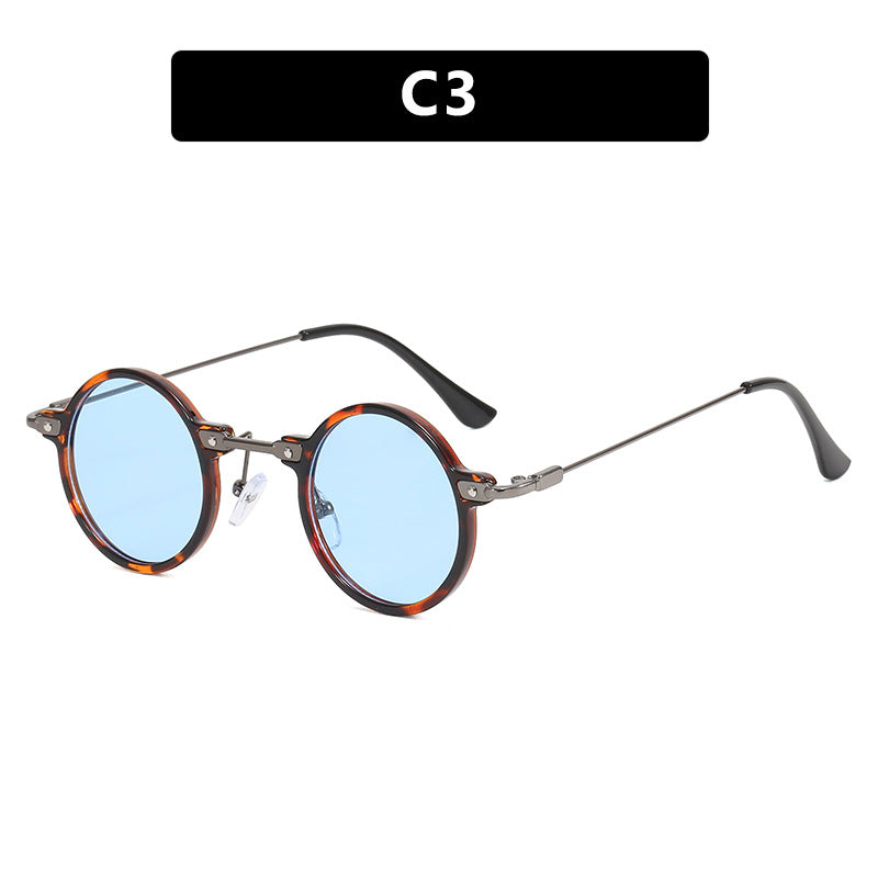 Women's fashionable round sunglasses with stylish metal frame and polarized lenses Kalsten