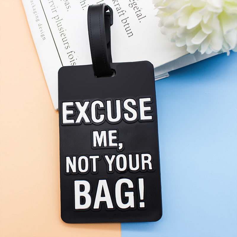 Unisex Luggage Tag with Humorous Saying Kalsten