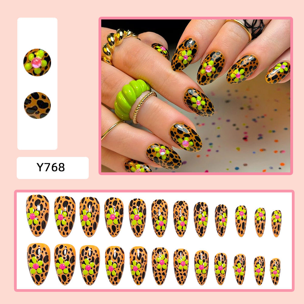 Artificial Nail Decoration In Unique Leopard Pattern Kalsten