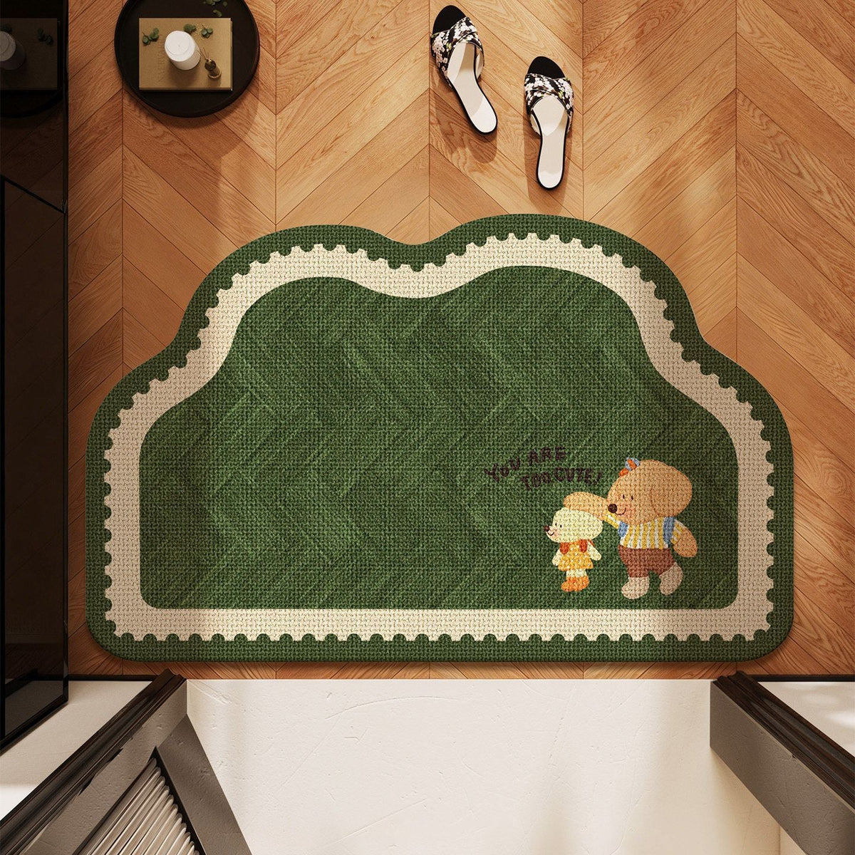 Cartoon-Themed Plush Bath Rug