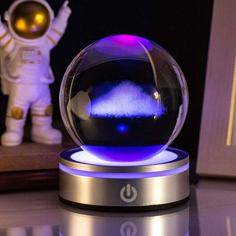 Creative 3D Inner Carving Luminous Crystal Ball Colorful Gradient Small Night Lamp Home Decorations Gifts Selection | Kalsten