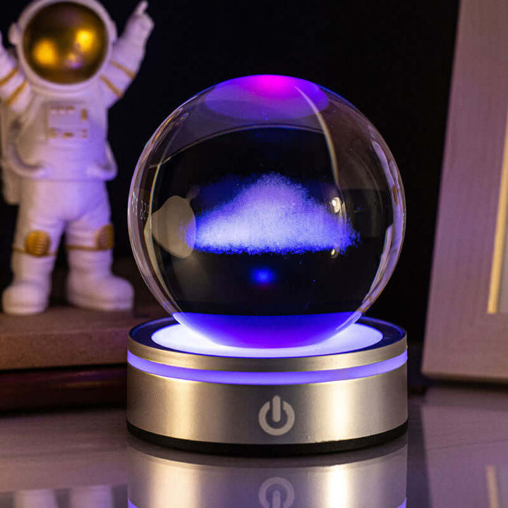 Creative 3D Inner Carving Luminous Crystal Ball Colorful Gradient Small Night Lamp Home Decorations Gifts Selection | Kalsten