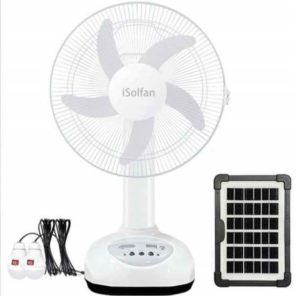 Women's Solar-Powered Table Fan with Intelligent Control System Kalsten
