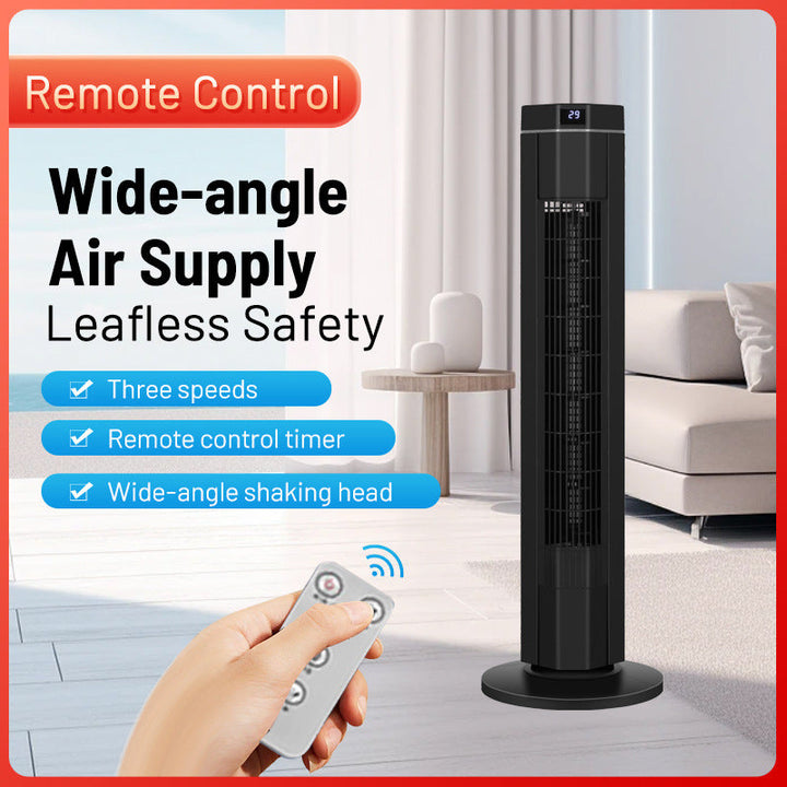 Cooling tower oscillating bladeless fan with digital display and remote Kalsten