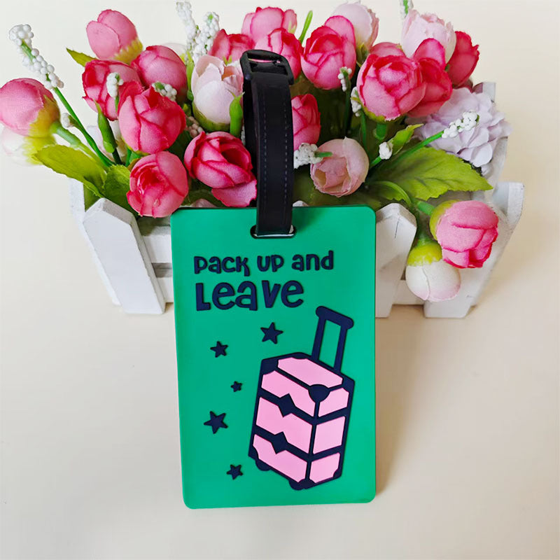 Unisex luggage tag in creative rainbow design Kalsten