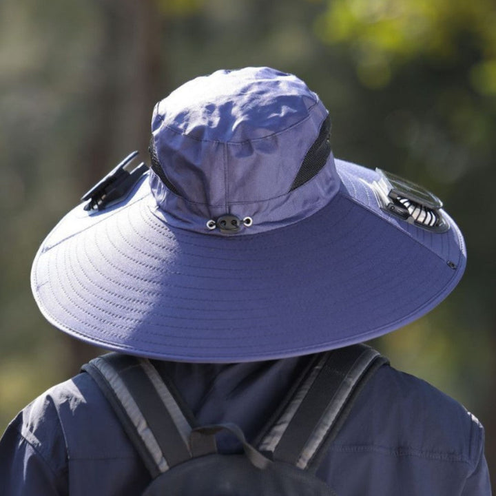 tactical fishing hat with wide brim, mesh ventilation and adjustable chin strap Kalsten