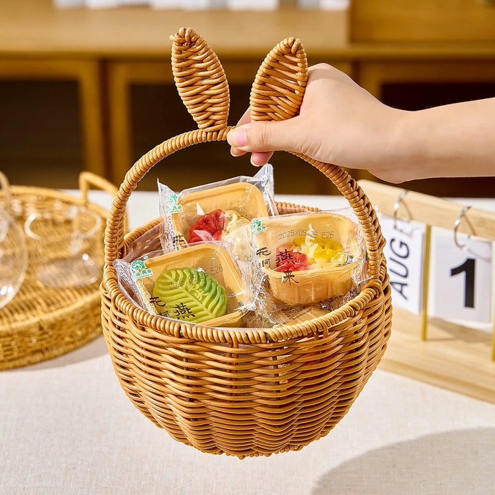 Women Bunny Motif Storage Basket Kalsten