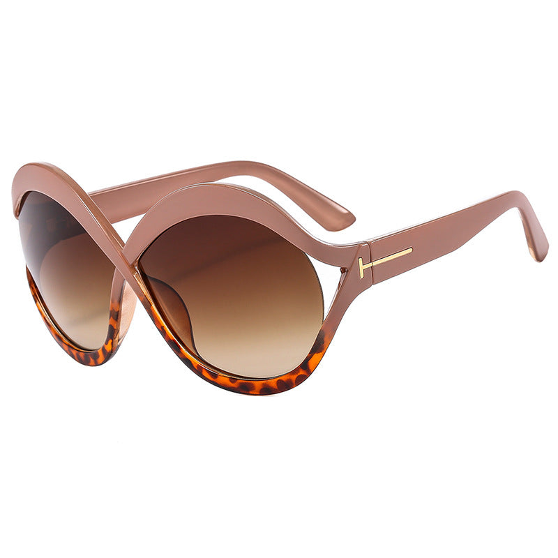 Women's extravagant Cat-Eye sunglasses with curved frame Kalsten