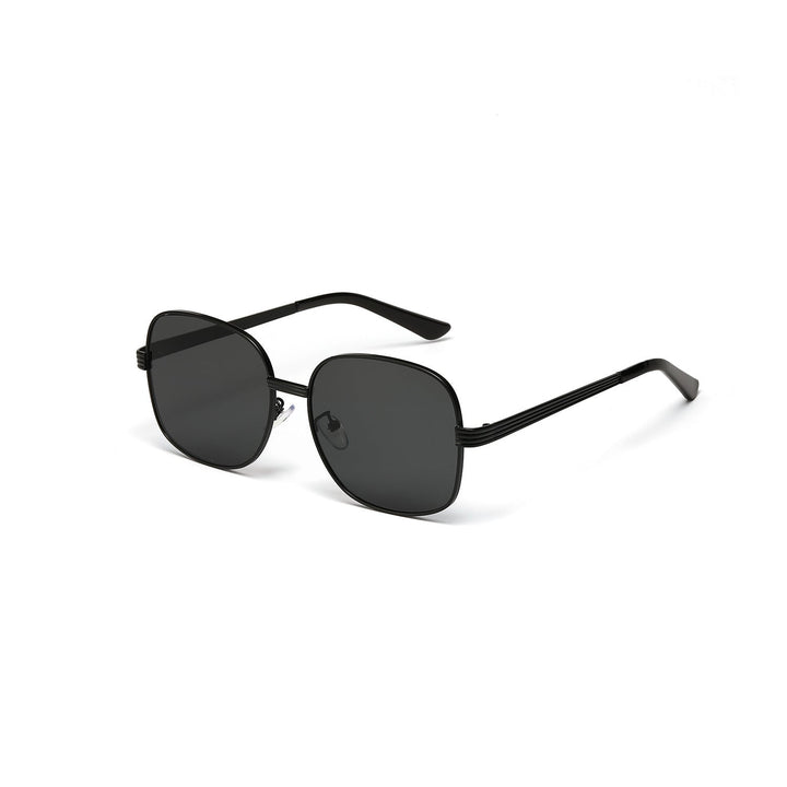 Ladies fashionable angular sunglasses with luxurious golden frame Kalsten