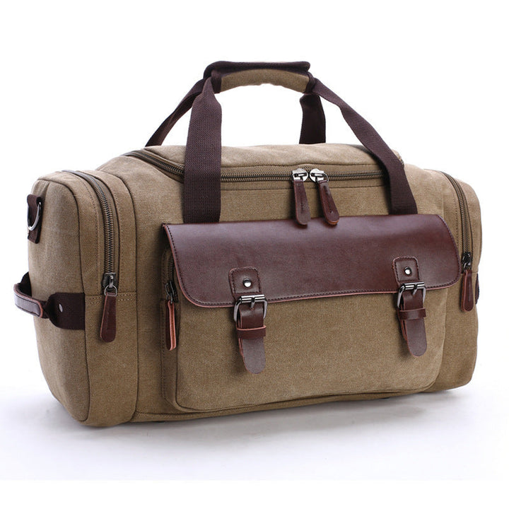 Spacious travel bag with high-quality leather trim Kalsten