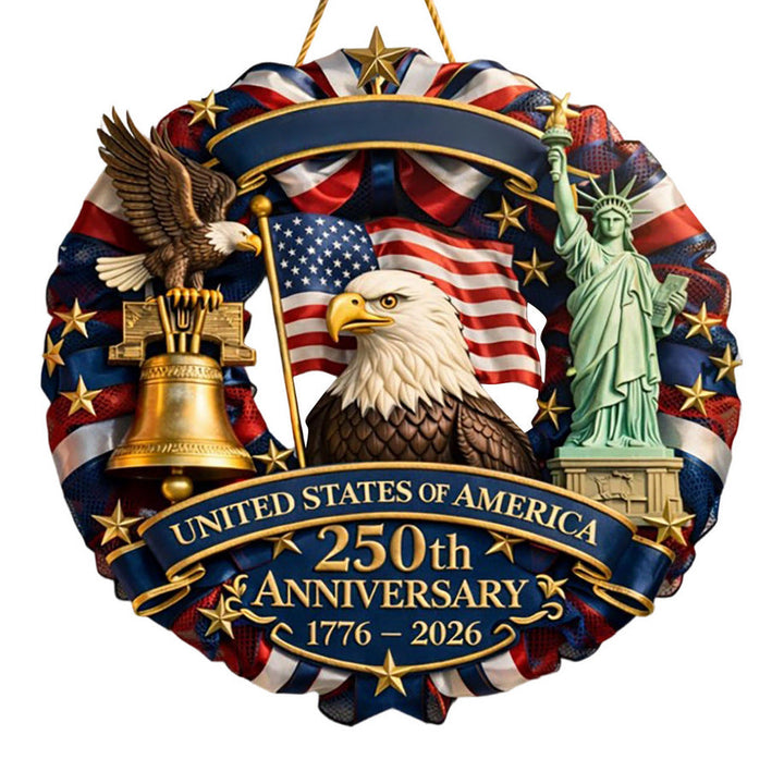 Unisex decorative anniversary bell with Statue of Liberty and bell relief Kalsten