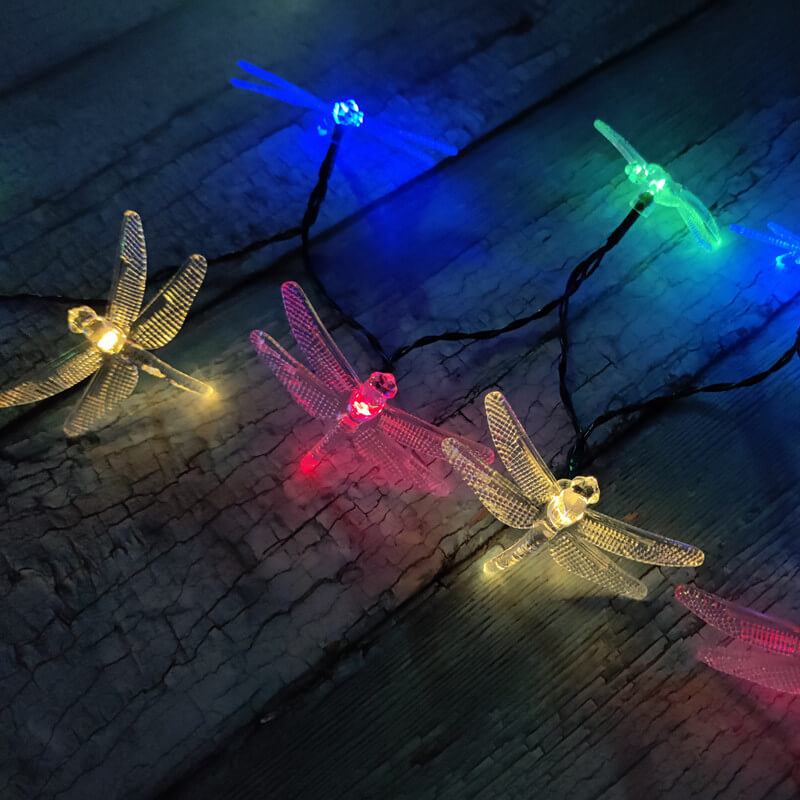 Kalsten | Outdoor Solar Dragonfly Waterproof LED Lights Festival Party Decoration String Lights