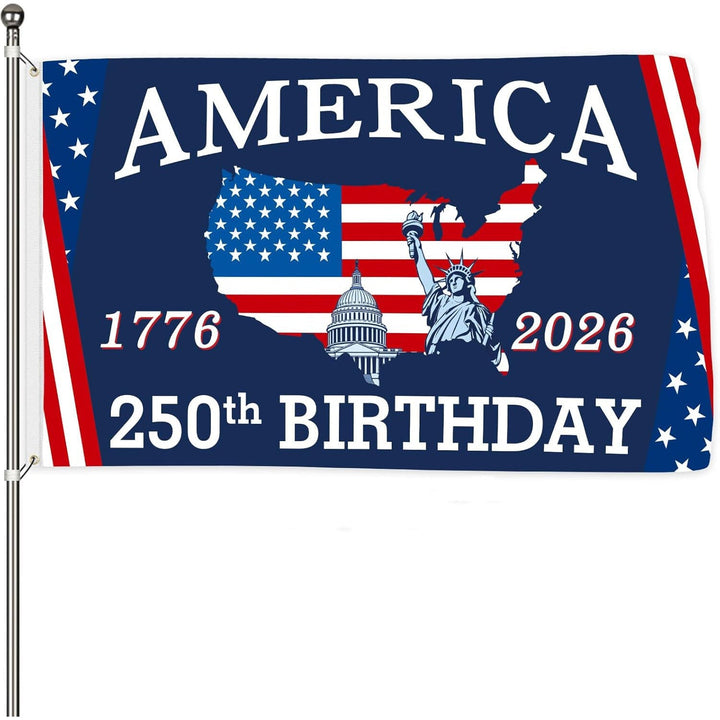 Unisex nan patriotic commemorative heavyweight outdoor flag banner with reinforced grommets and printed eagle emblem Kalsten