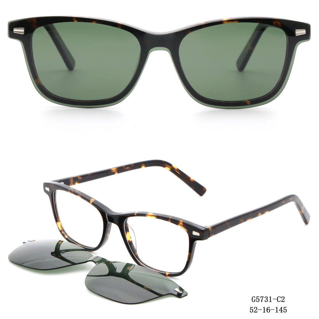 Women's stylish square sunglasses with removable lenses Kalsten