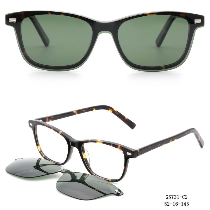 Women's stylish square sunglasses with removable lenses Kalsten
