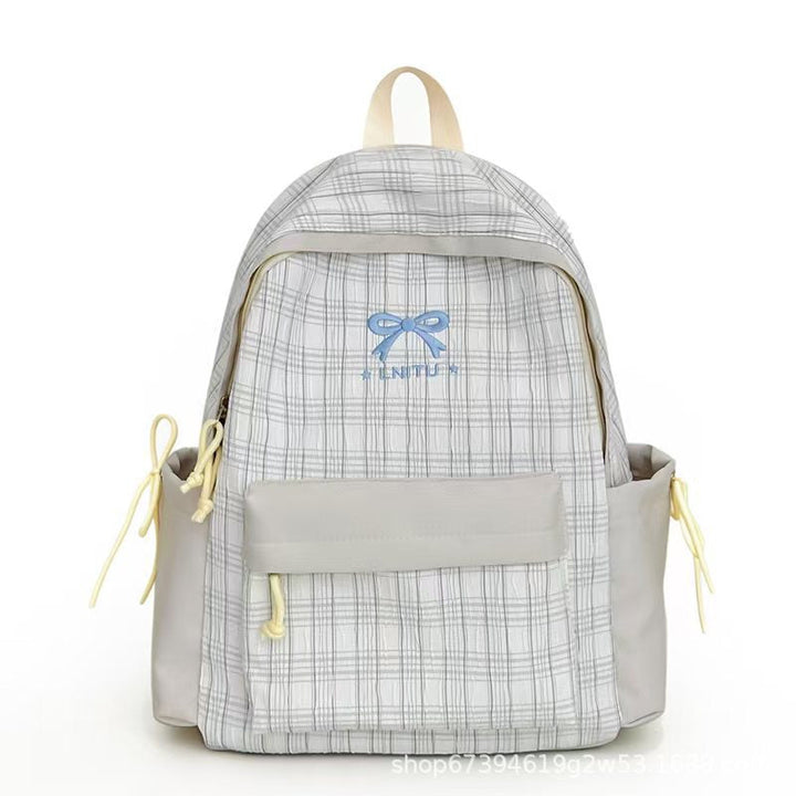 Plaid Patterned Backpack Kalsten