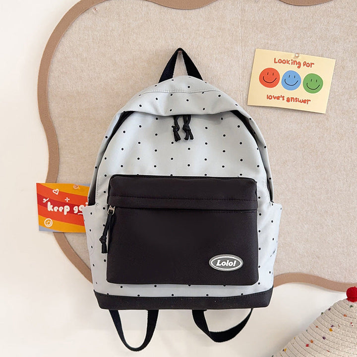 Polka Dot Patterned Backpack