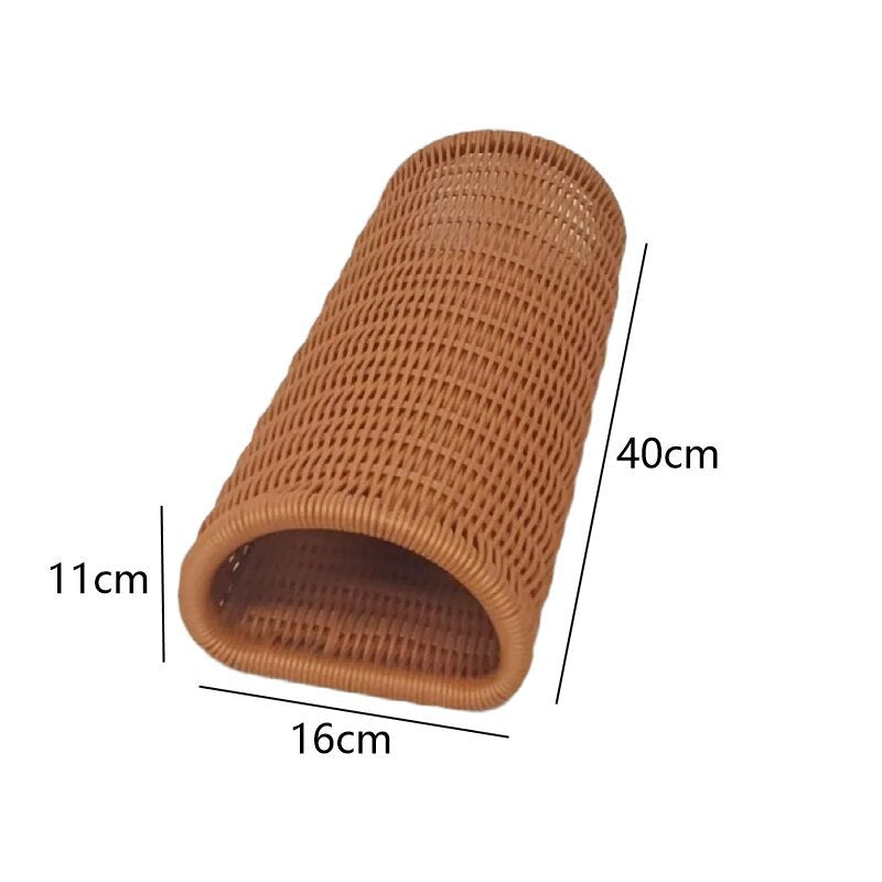 Curved Woven Storage Basket Kalsten