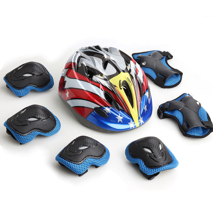 Children's Cycling Safety Helmet and Protective Gear Set Kalsten