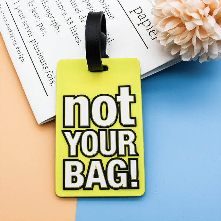 Unisex Luggage Tag with Humorous Saying Kalsten