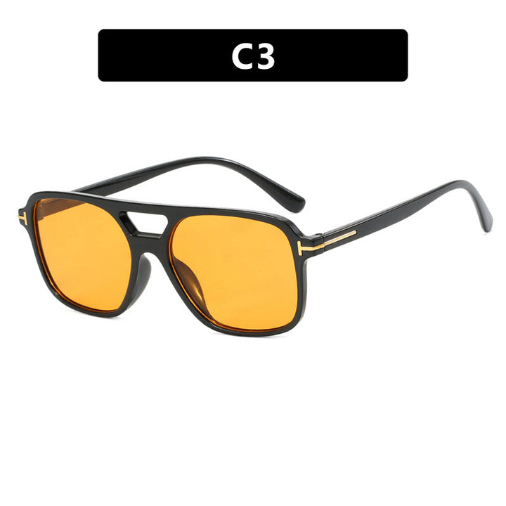 Women trendy square sunglasses with detailed frame Kalsten