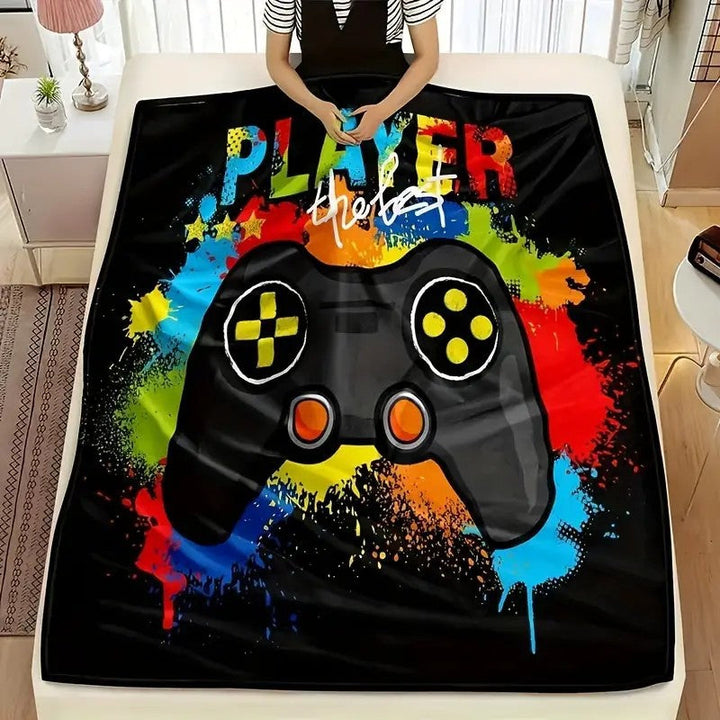 Unisex cuddly blanket with gaming motif Kalsten