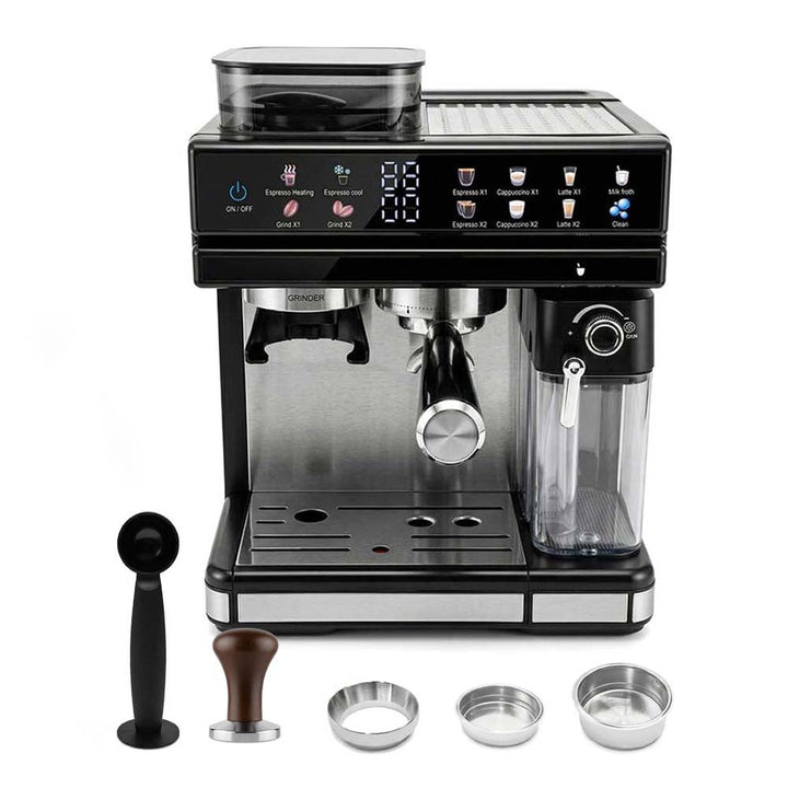 Espresso machine with integrated grinder and precise temperature control Kalsten