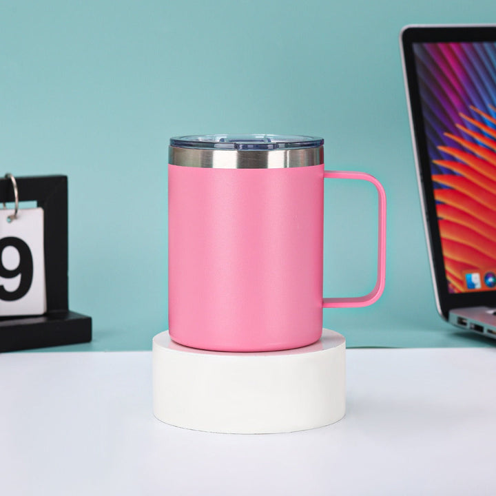 Women's insulated coffee enjoyment cup with ergonomic handle Kalsten