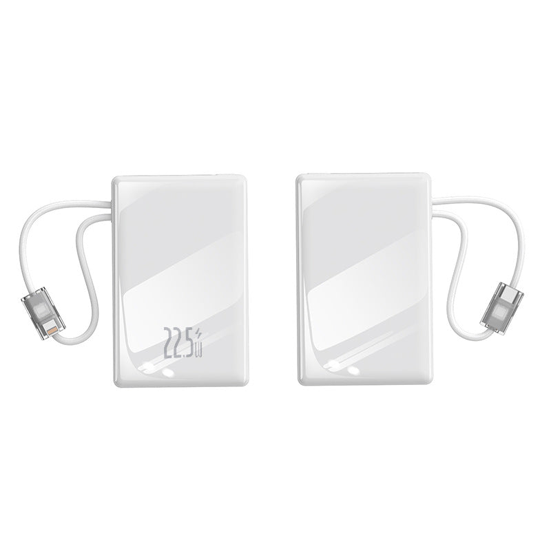 compact power bank with integrated cable and digital charging display Kalsten