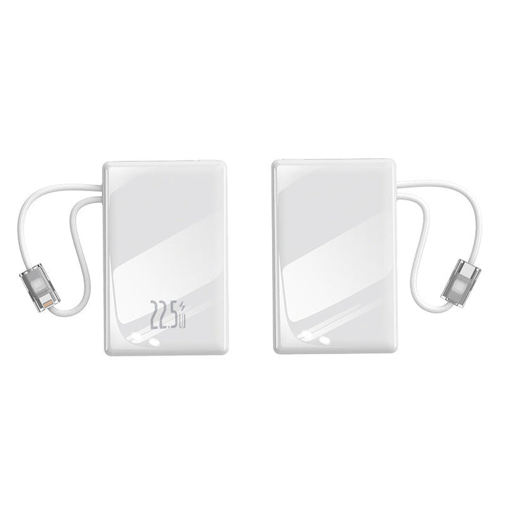 compact power bank with integrated cable and digital charging display Kalsten