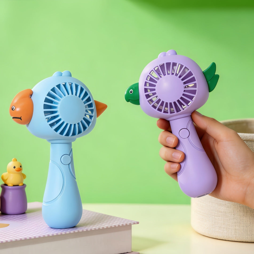 Ladies portable hand fan in playful bird design Kalsten
