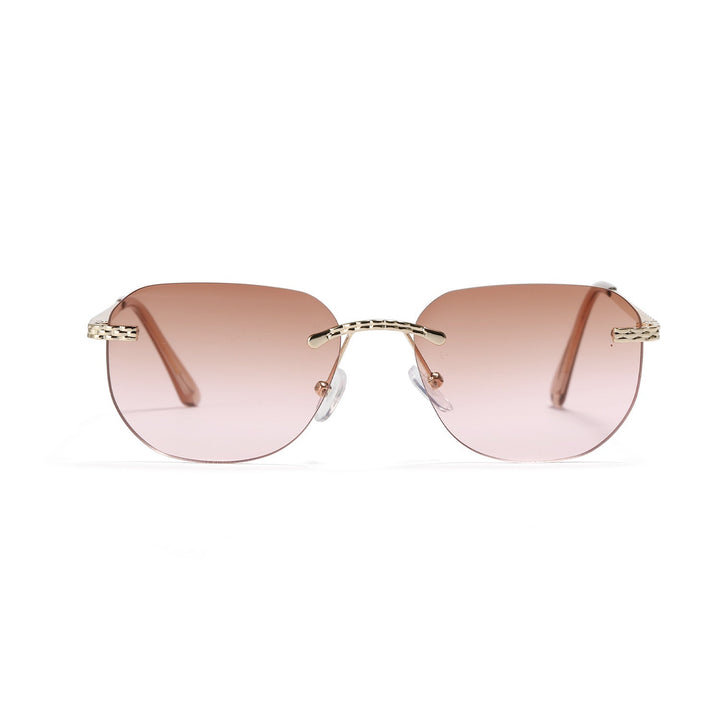 Women's Casual Oversized Sunglasses with Elegant Metal Frame Kalsten