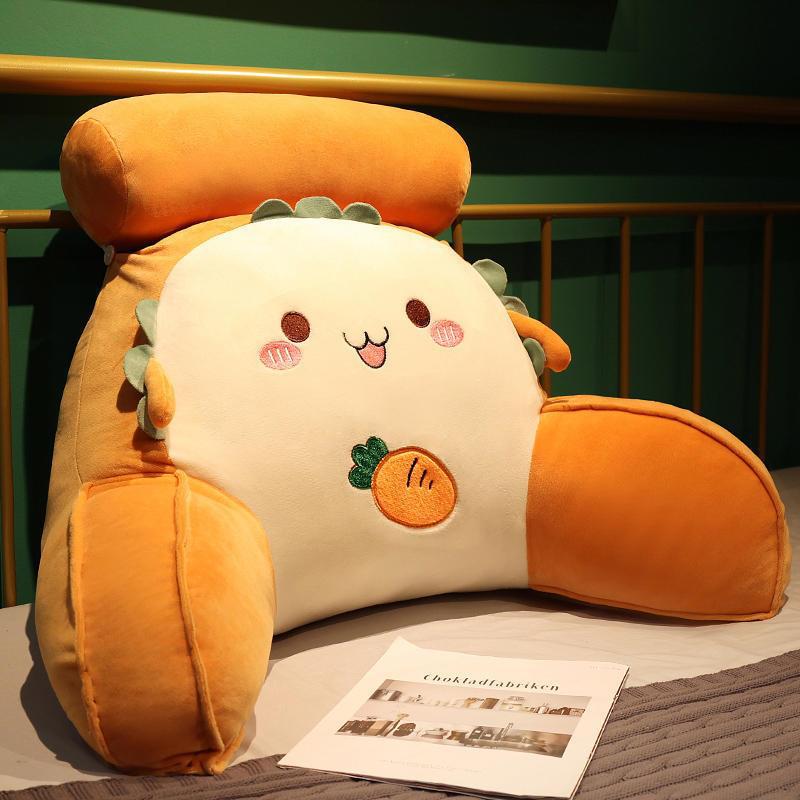 Plush back support cushion with unique vegetable design Kalsten