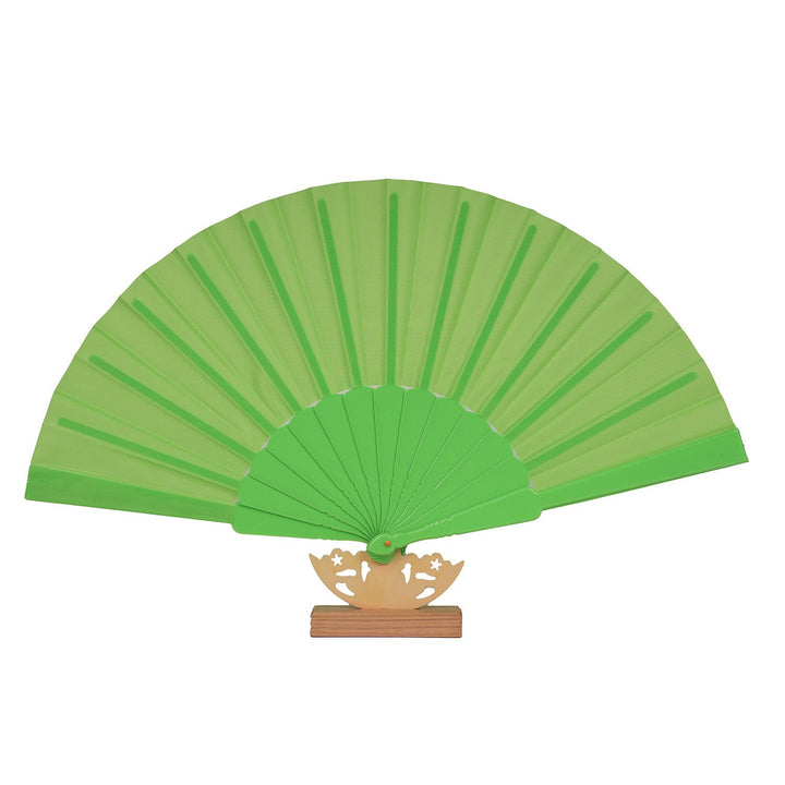 Ladies decorative fan with elegant wooden handle Kalsten
