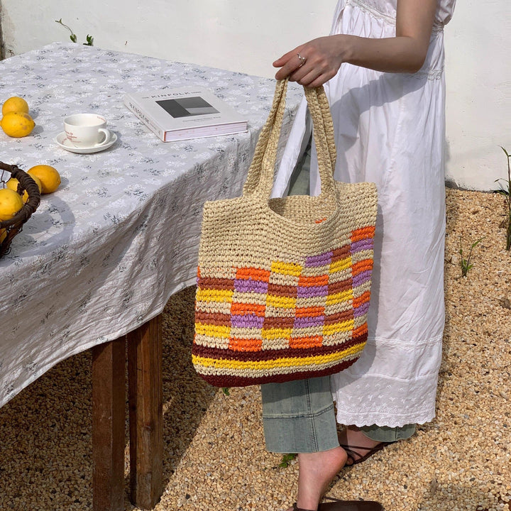 Hand-knotted summer tote Kalsten