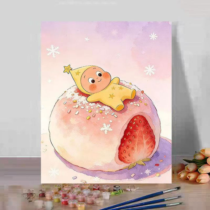 Cute Dessert-Themed Canvas Art Print Kalsten