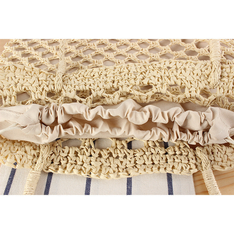 Shopping bag made of handwoven natural material with airy design Kalsten