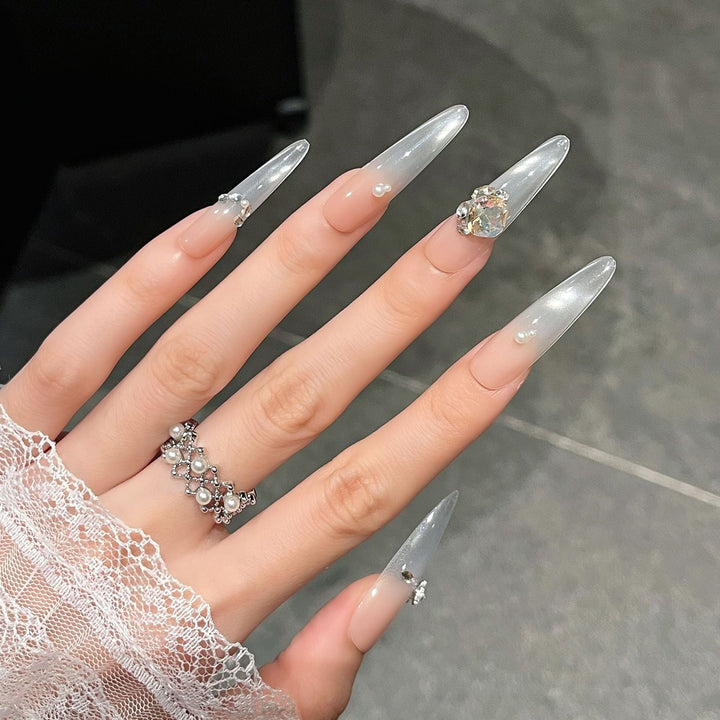 Luxury Crystal-Studded Press-On Nail Extensions Kalsten