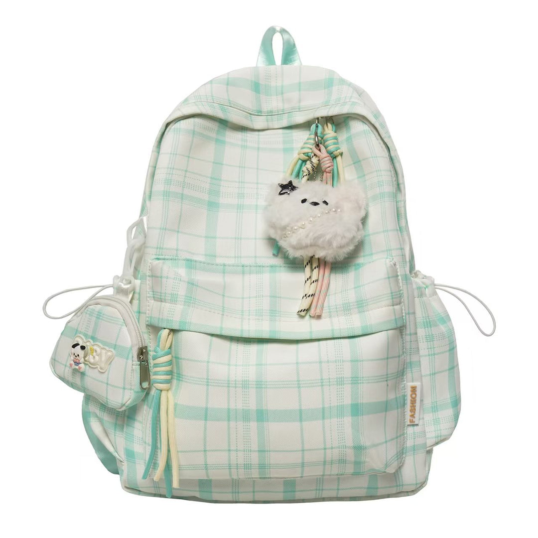 Playful Plaid Design Backpack Kalsten
