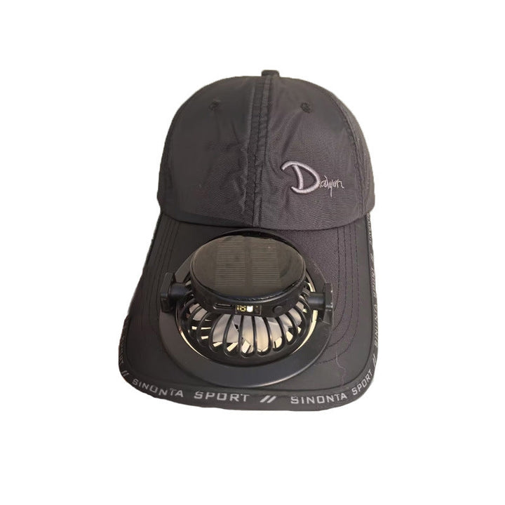 Multifunctional Basketball Cap with Removable Solar Fan and Adjustable Brim Kalsten