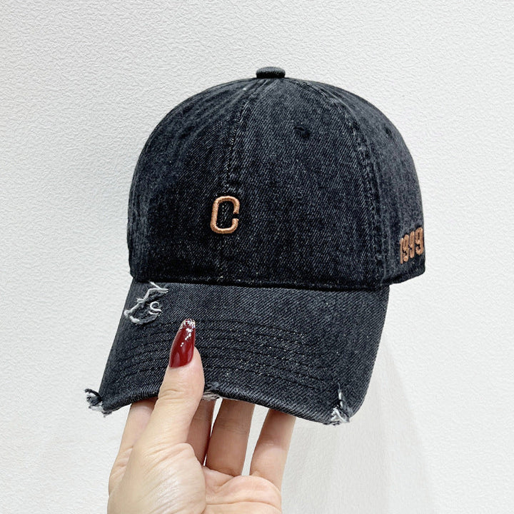 Women's Distressed Denim Baseball Cap Kalsten 1784270579